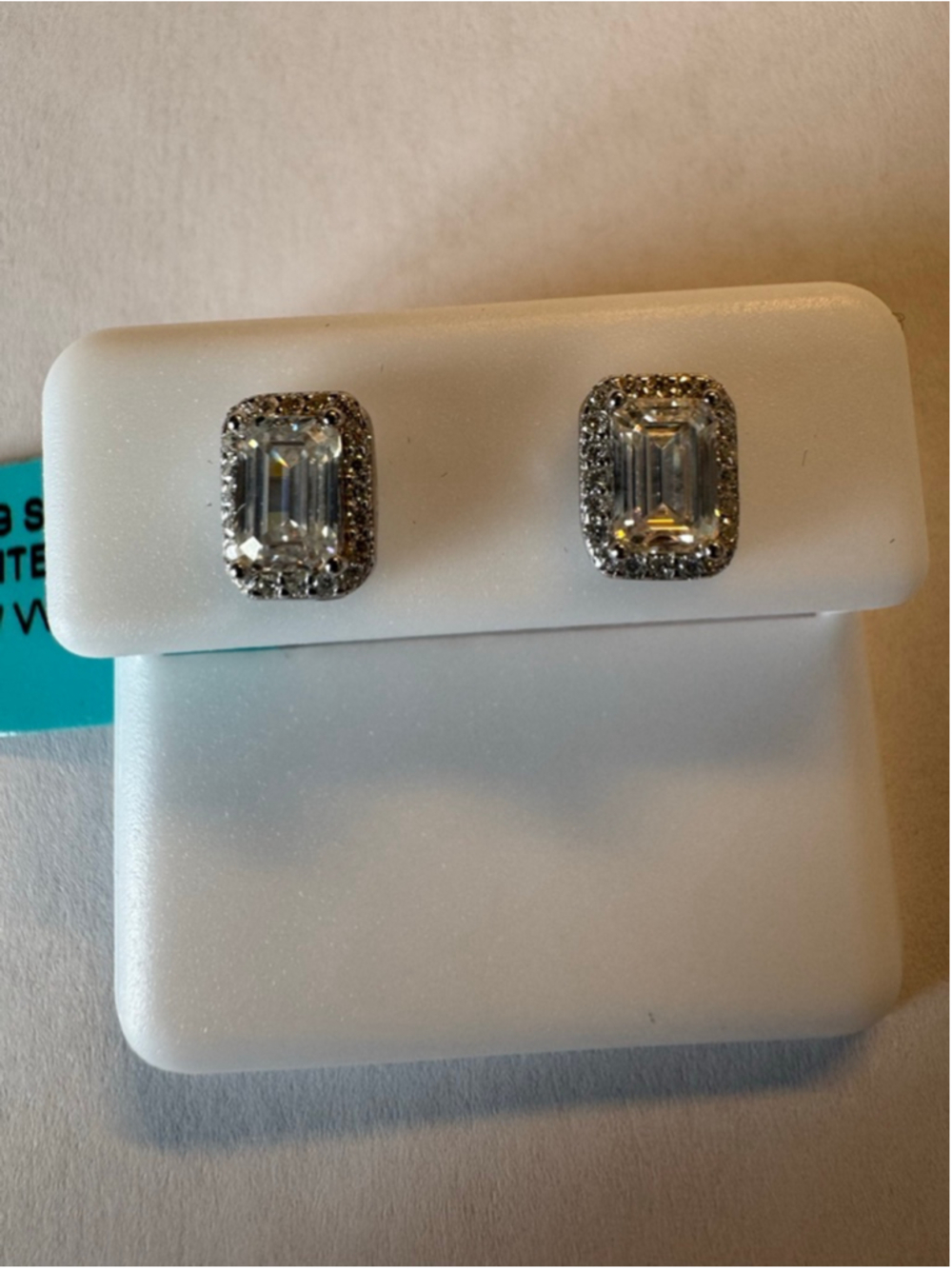 $599 Sterling Silver Moissanite Earrings 1.0 CTW VVSD - Brand New